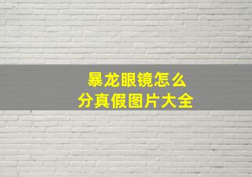 暴龙眼镜怎么分真假图片大全