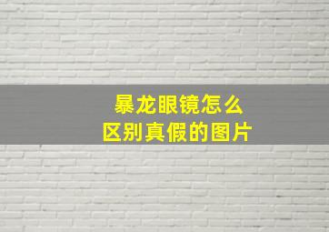 暴龙眼镜怎么区别真假的图片