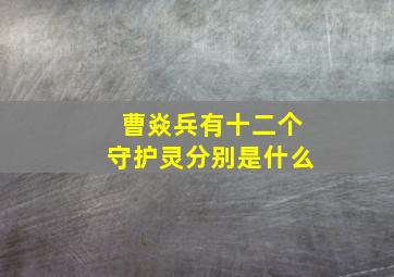 曹焱兵有十二个守护灵分别是什么