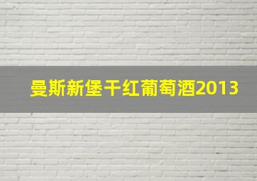 曼斯新堡干红葡萄酒2013