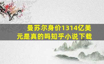 曼苏尔身价1314亿美元是真的吗知乎小说下载