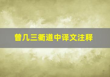 曾几三衢道中译文注释