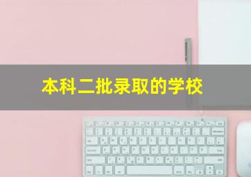 本科二批录取的学校