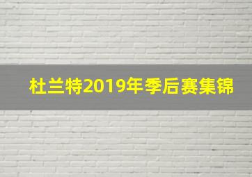 杜兰特2019年季后赛集锦