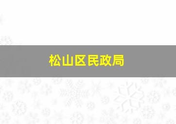 松山区民政局