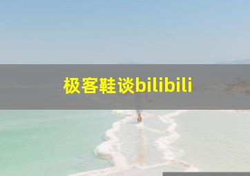 极客鞋谈bilibili