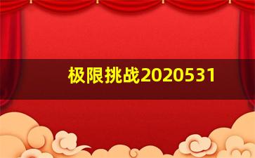 极限挑战2020531