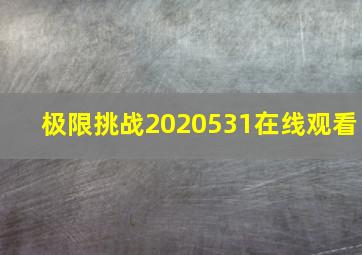 极限挑战2020531在线观看