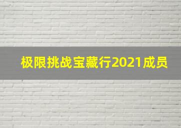 极限挑战宝藏行2021成员