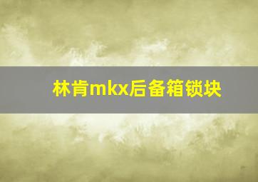 林肯mkx后备箱锁块