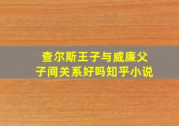 查尔斯王子与威廉父子间关系好吗知乎小说