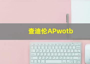 查迪伦APwotb