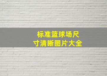 标准篮球场尺寸清晰图片大全