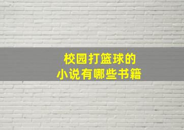 校园打篮球的小说有哪些书籍