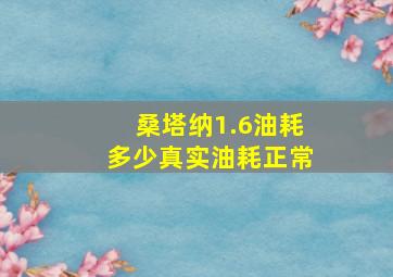 桑塔纳1.6油耗多少真实油耗正常