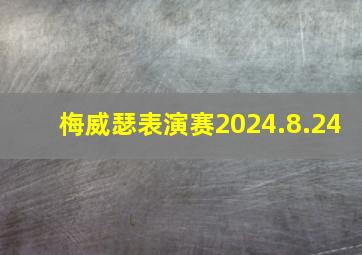 梅威瑟表演赛2024.8.24