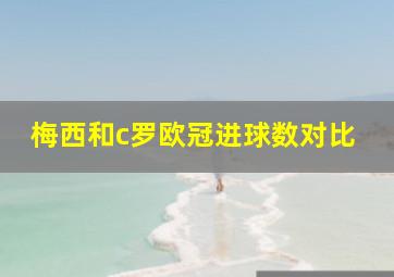 梅西和c罗欧冠进球数对比