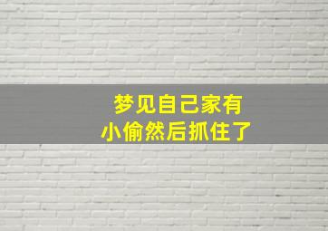 梦见自己家有小偷然后抓住了