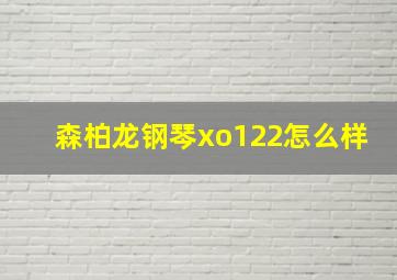 森柏龙钢琴xo122怎么样