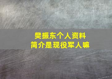 樊振东个人资料简介是现役军人嘛