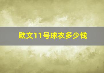 欧文11号球衣多少钱