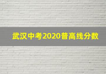 武汉中考2020普高线分数