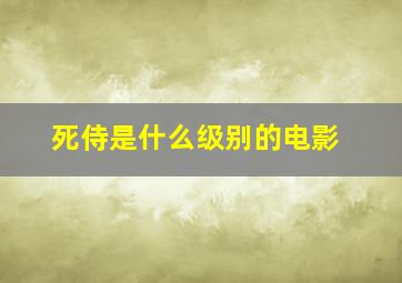 死侍是什么级别的电影