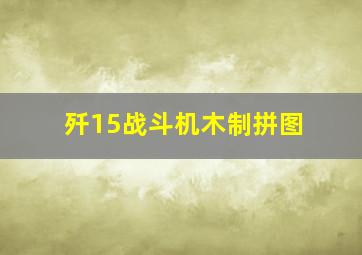 歼15战斗机木制拼图