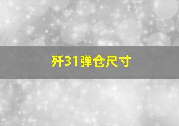 歼31弹仓尺寸