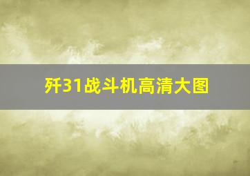 歼31战斗机高清大图