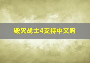 毁灭战士4支持中文吗