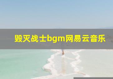 毁灭战士bgm网易云音乐