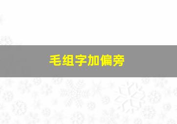 毛组字加偏旁