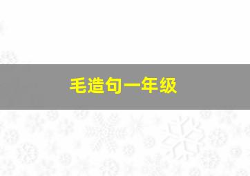 毛造句一年级