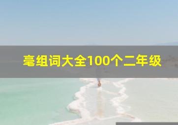 毫组词大全100个二年级