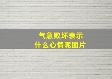 气急败坏表示什么心情呢图片