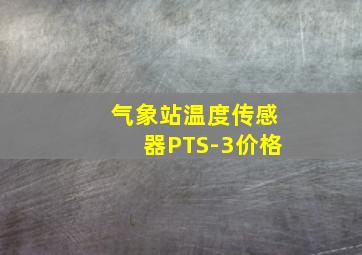 气象站温度传感器PTS-3价格