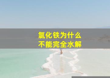 氯化铁为什么不能完全水解