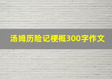 汤姆历险记梗概300字作文