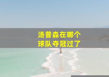 汤普森在哪个球队夺冠过了