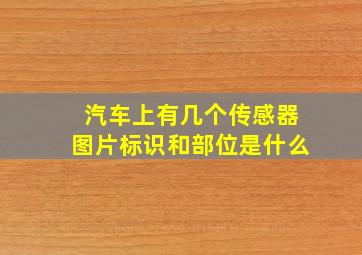 汽车上有几个传感器图片标识和部位是什么