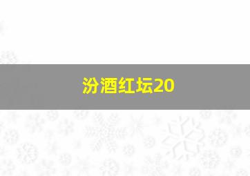 汾酒红坛20