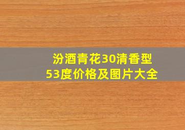 汾酒青花30清香型53度价格及图片大全