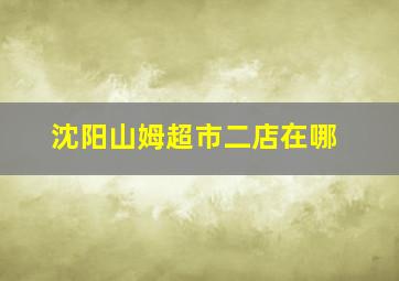 沈阳山姆超市二店在哪