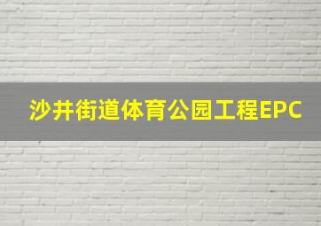 沙井街道体育公园工程EPC