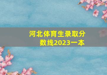 河北体育生录取分数线2023一本