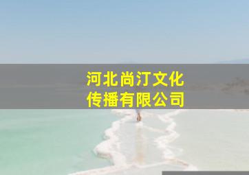 河北尚汀文化传播有限公司