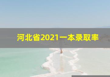 河北省2021一本录取率