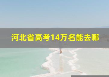 河北省高考14万名能去哪