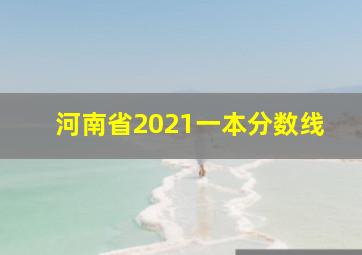 河南省2021一本分数线